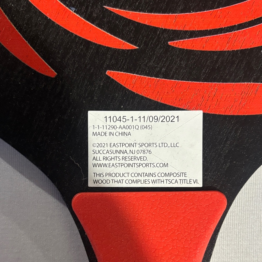 Red and Black Paddle Ball Set - Picture 3 of 3
